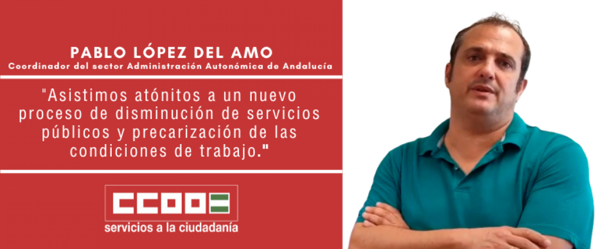 Pablo Lpez del Amo, coordinador del sector autonmico de FSC CCOO de Andaluca
