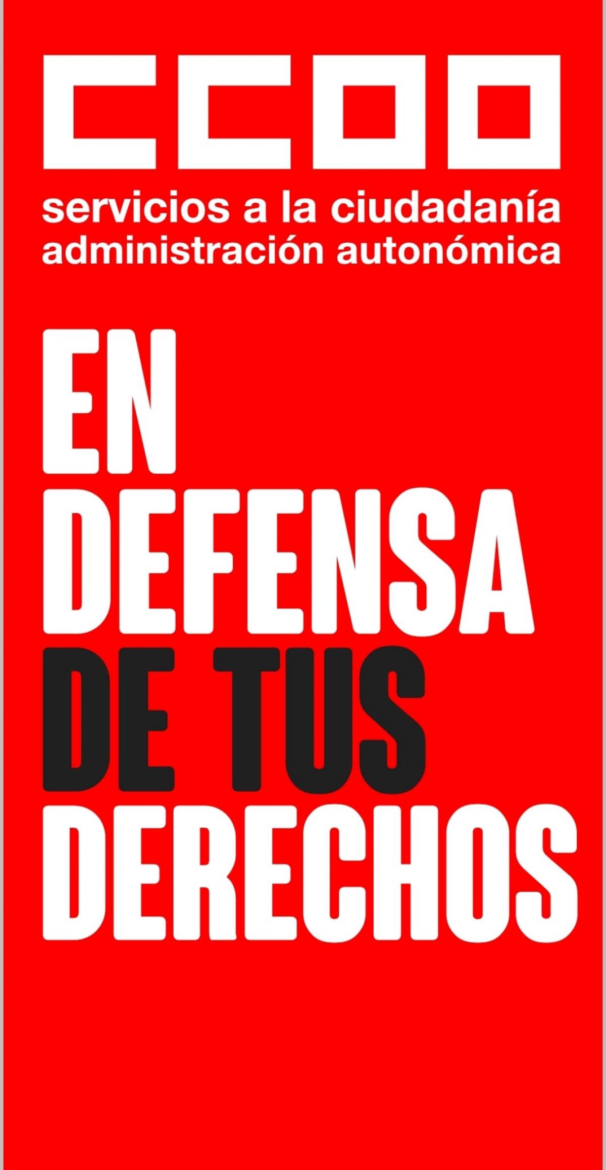 cartel en defensa de tus derechos